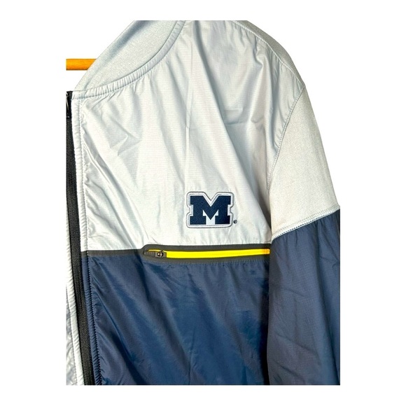 Michigan Wolverines Nike Dri Fit 1/2 Zip Jacket Mens XXL Gray - Picture 4 of 11